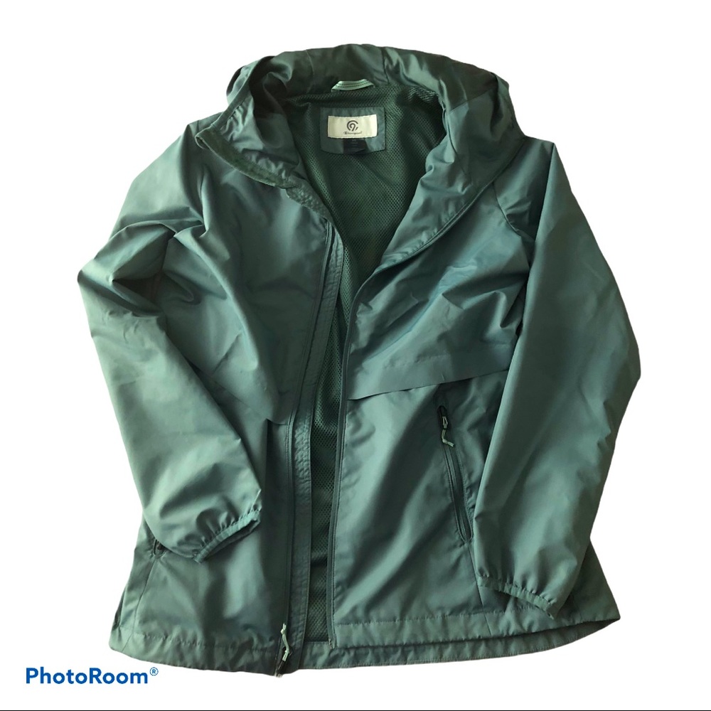 CHAMPION women’s zip front rain jacket with hood